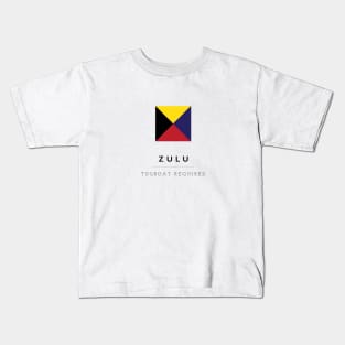 Zulu: ICS Flag Semaphore Kids T-Shirt